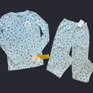 Tucker + Tate Light Blue Glow-in-the-Dark Unicorn Pajama Set